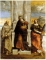 Saint Anthony the Abbot between the saints Anthony of Padua and Cecilia