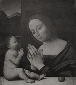 Madonna in adoration of the Christ Child