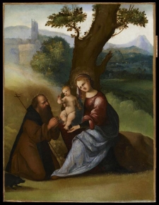 Madonna and Child with saint Anthony the Abbot