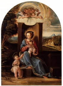 Madonna and Child with the Infant saint John the Baptist