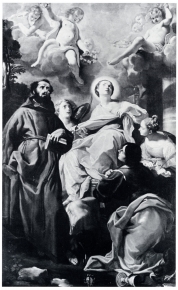 Santa Margherita in trono con i santi Francesco, Giovanni Evangelista e Lucia