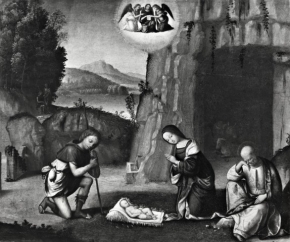 Adoration of the shepherds (Nativity with a shepherd)