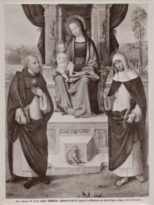 Madonna con il Bambino in trono e i santi Domenico e Caterina da Siena