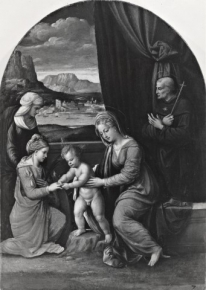 Matrimonio mistico di santa Caterina d'Alessandria e i santi Anna e Nicola da Tolentino