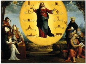 Immaculate Conception with saints